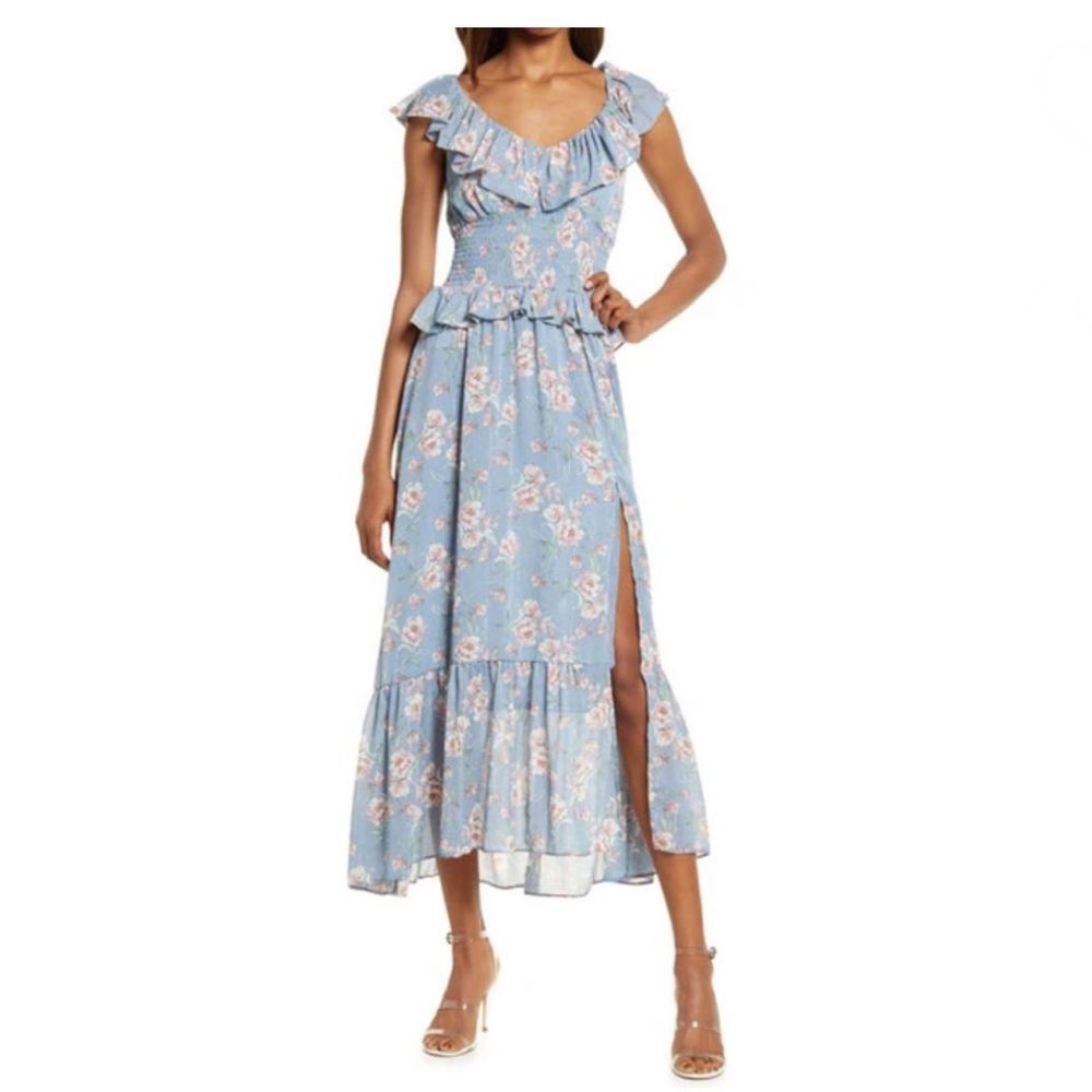 Floret Studios Luna Floral Smoked Midi Size L